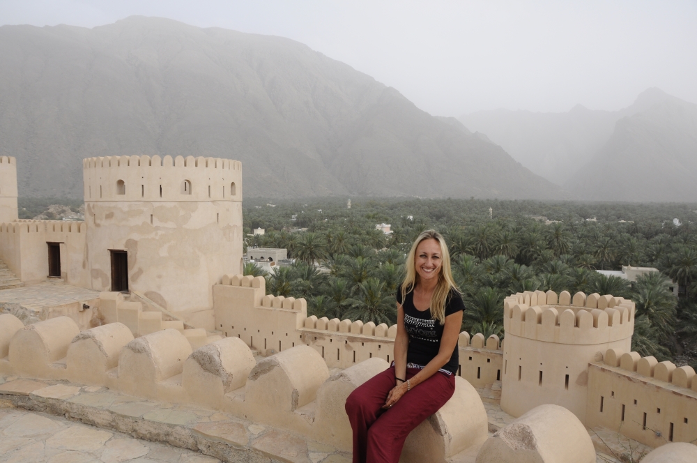 Elizabeth at Nakhal fort