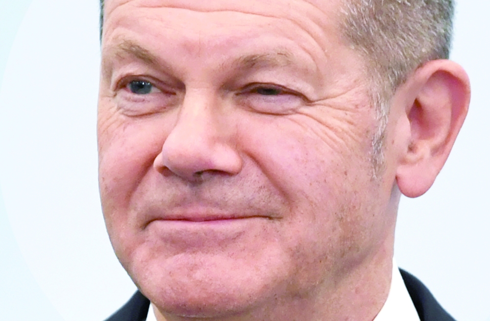 Germany's Social Democratic Party top candidate for chancellor Olaf Scholz 