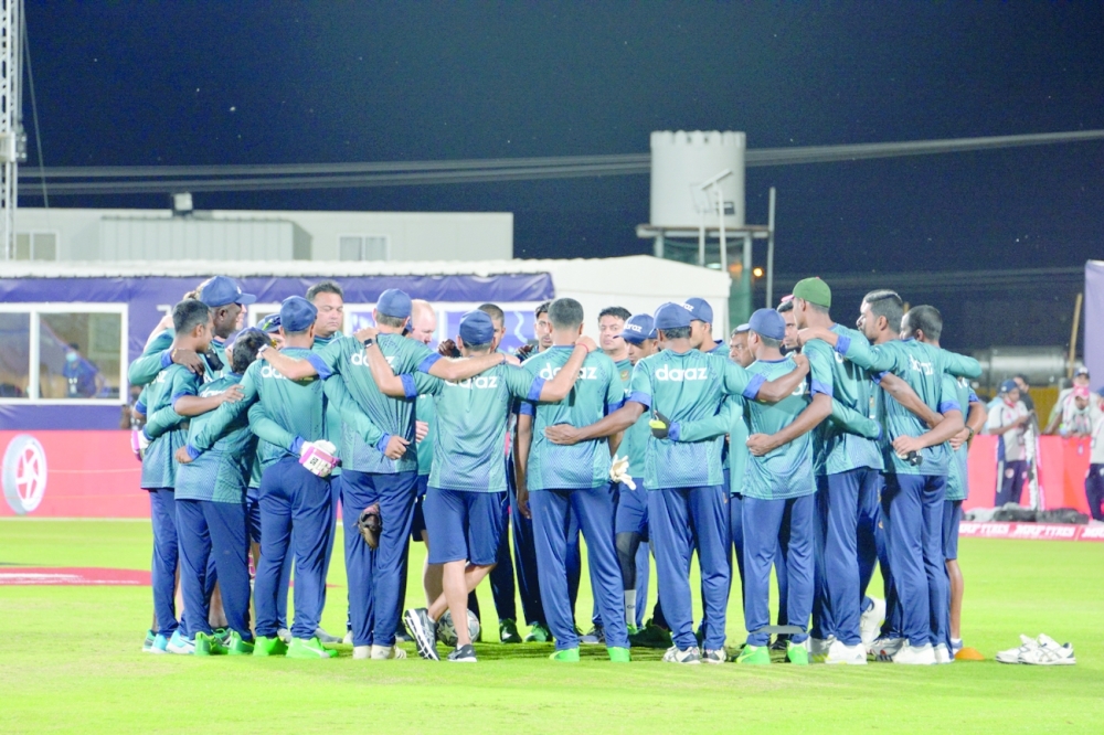 Bangladesh players during practice at Amerat Ground. -- Anuroop Athiparambath