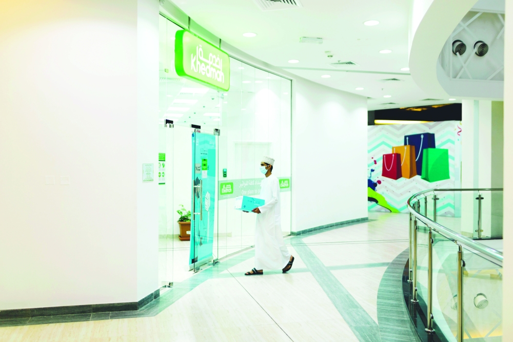 Oman post services at Khedmah Branches