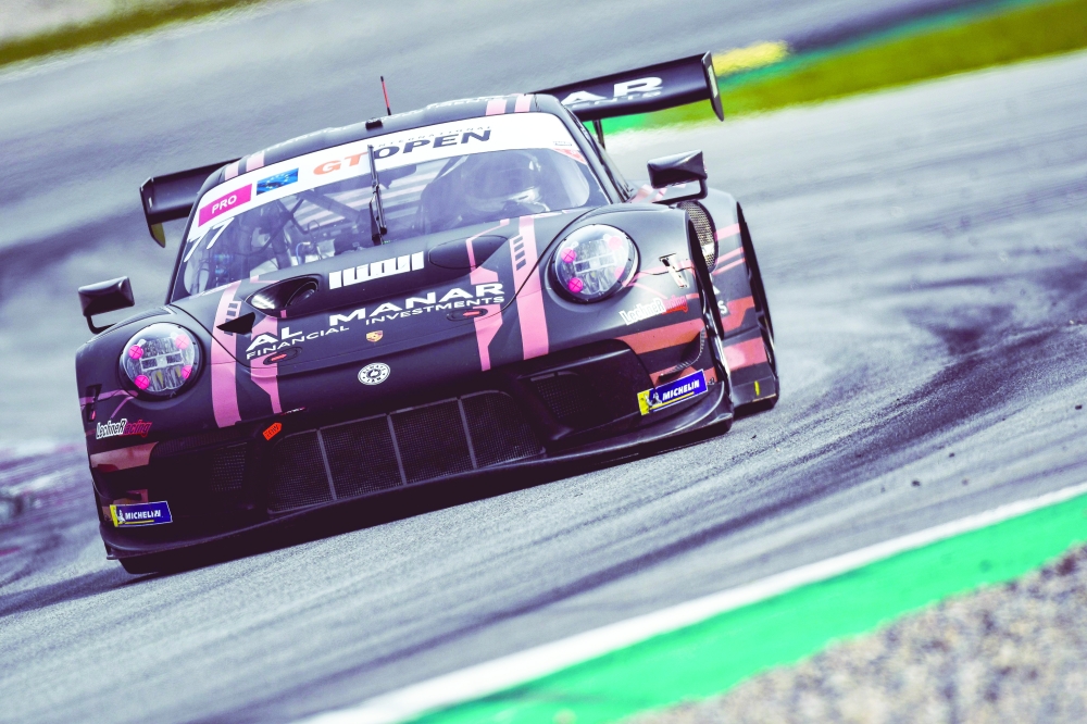 Al-Zubair and Soucek in GT Open action in Spain.