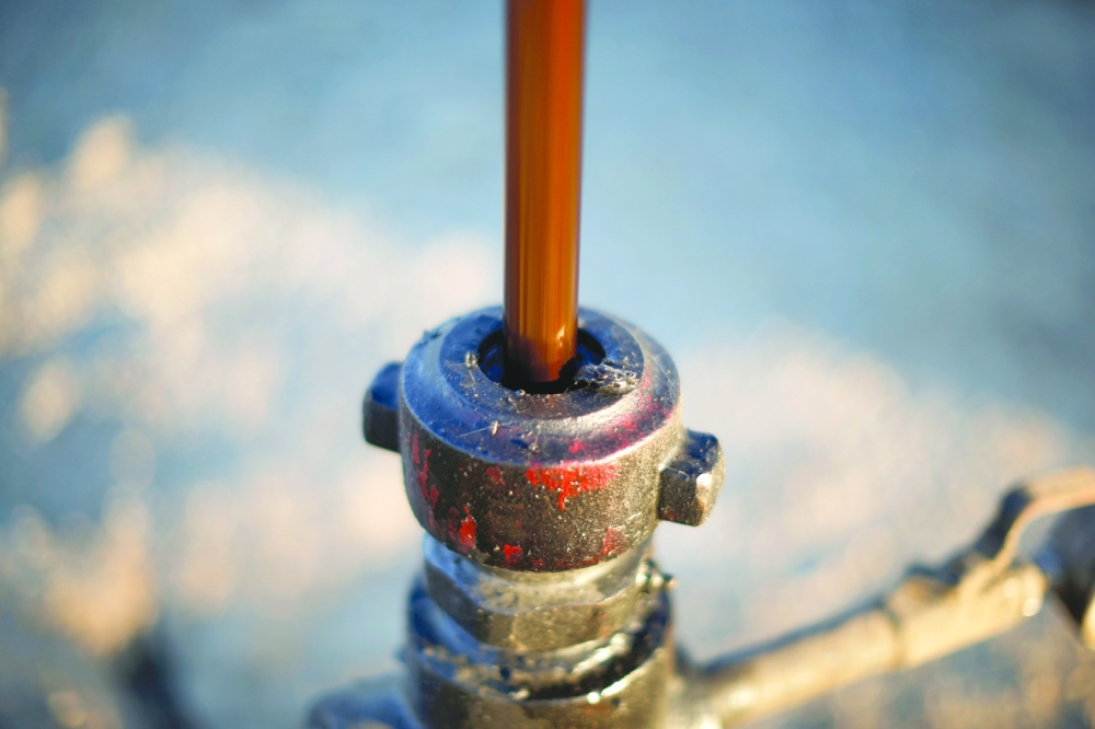 An oil pump is seen near Bakersfield