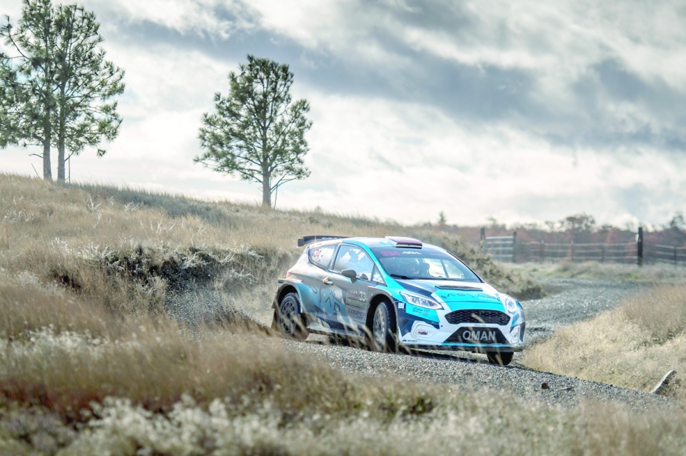 Hamed Al-Wahaibi in action at Golendale on the Oregon Trail Rally.(1)