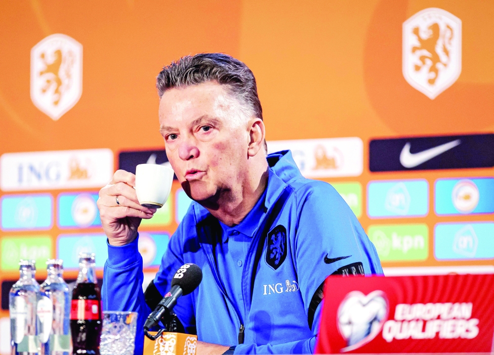 FILE PHOTO: Soccer Football - World Cup - UEFA Qualifiers - Group G - Latvia v Netherlands - Daugava Stadium, Riga, Latvia - October 8, 2021 Netherlands coach Louis van Gaal before the match REUTERS/Ints Kalnins/File Photo