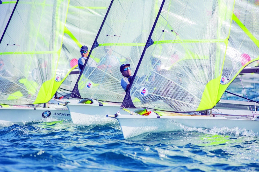 Sailors get ready for 49er Worlds انطلاق بطولة العالم لفئة 49 الثلاثاء (1)