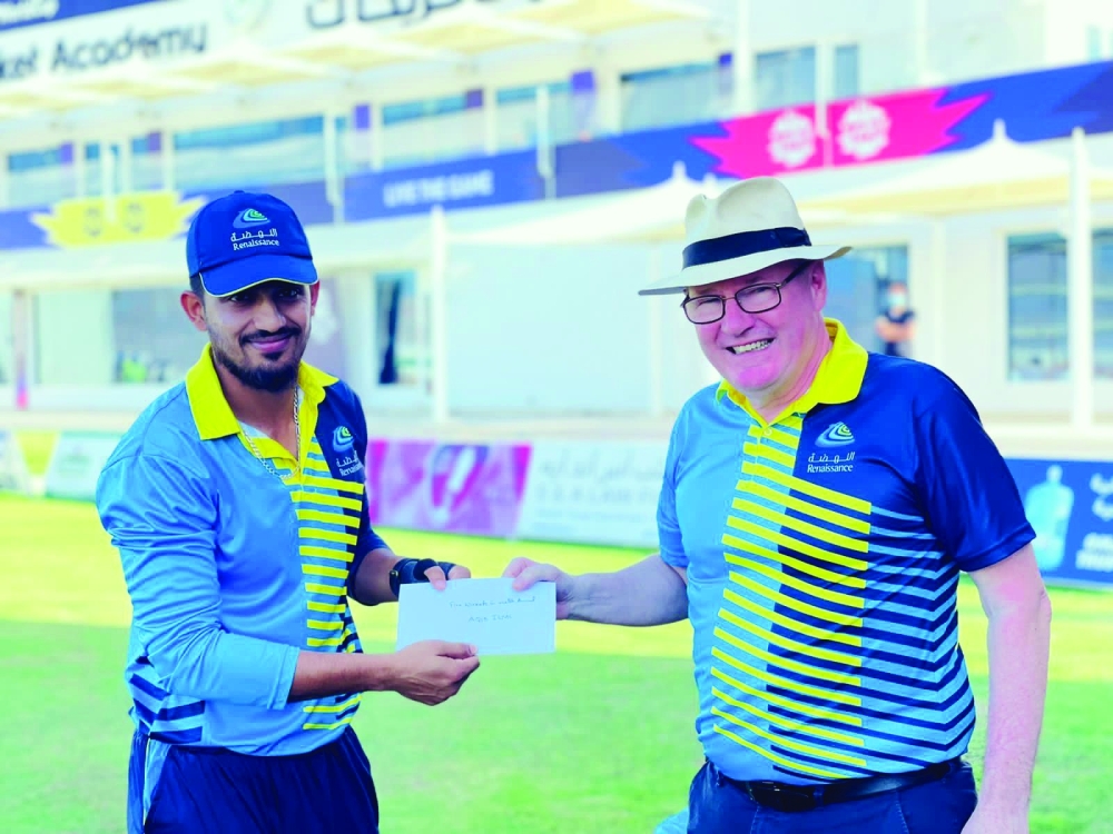 Aqib Ilyas - the Man of the Match