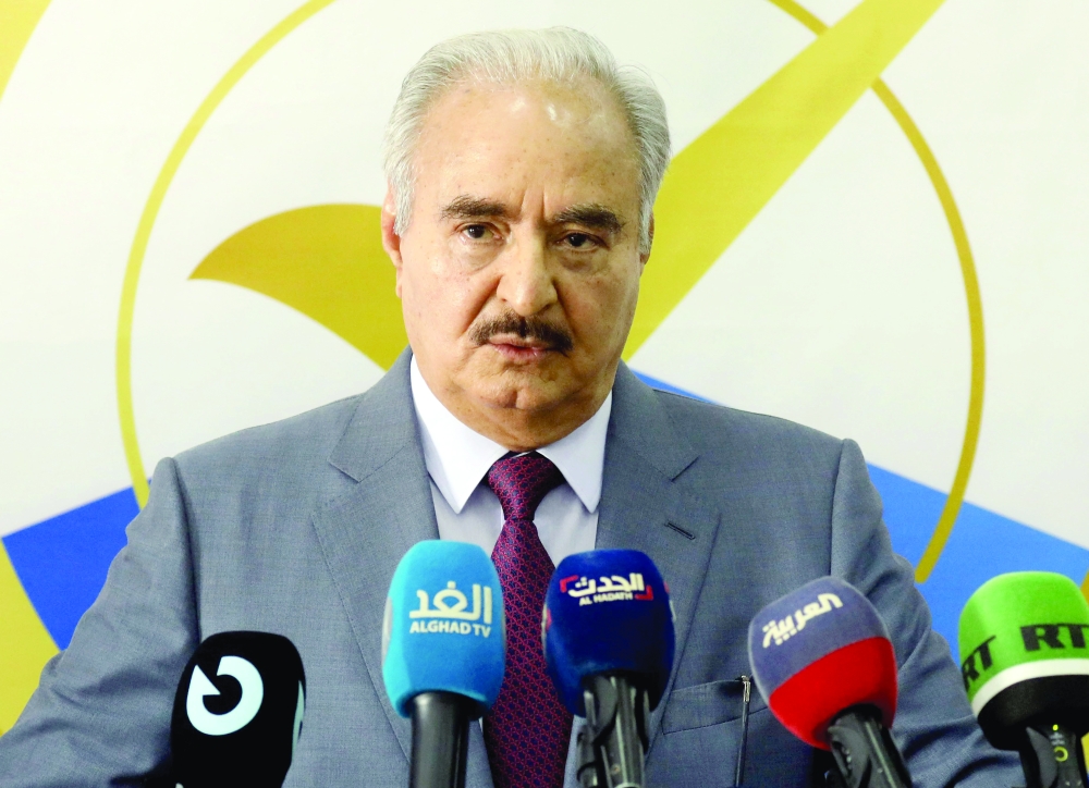 Libya's eastern military chief Khalifa Haftar