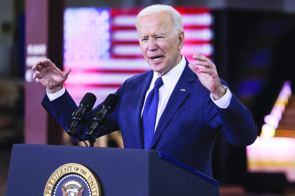 U.S. President Biden holds infrstructure event at Carpenters Pittsburgh Training Center in Pittsburgh, Pennsylvania