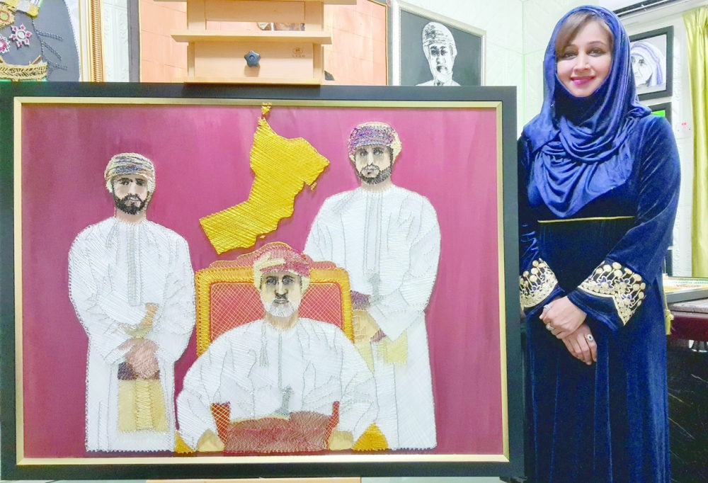 Dr Hafsa Banu with her work