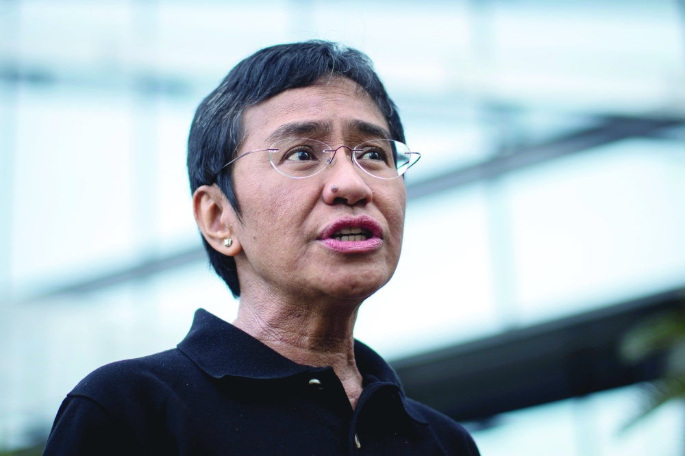 Filipino journalist and Rappler CEO Maria Ressa.
