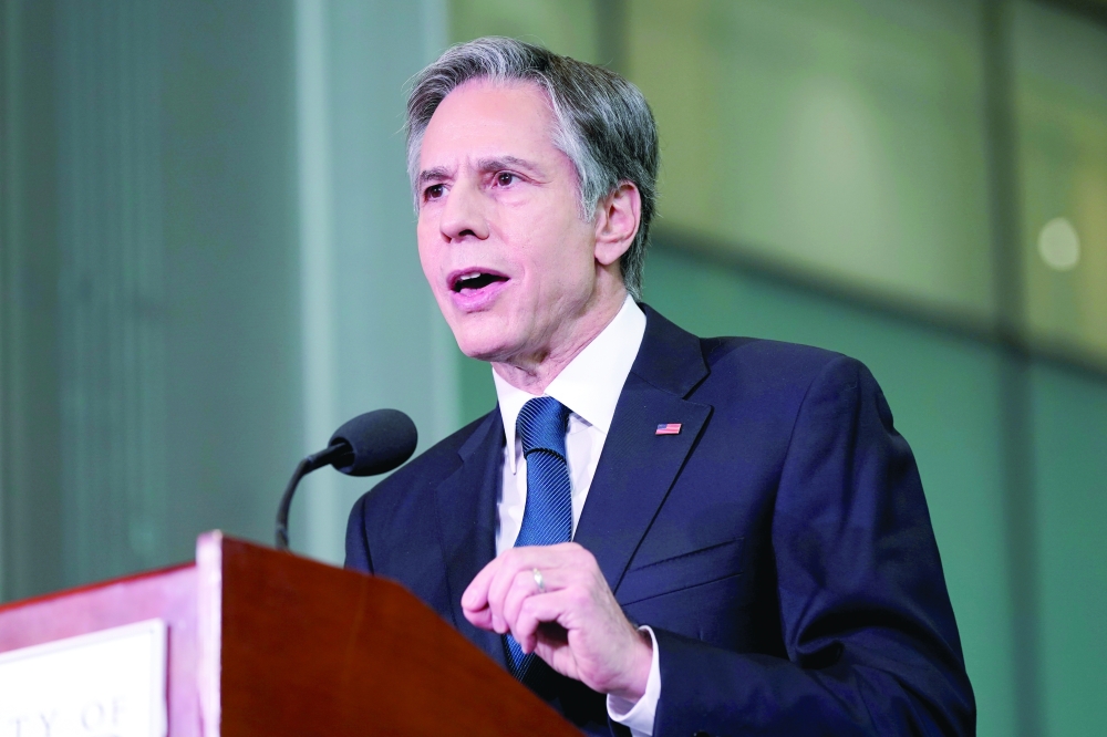 US Secretary of State Antony Blinken