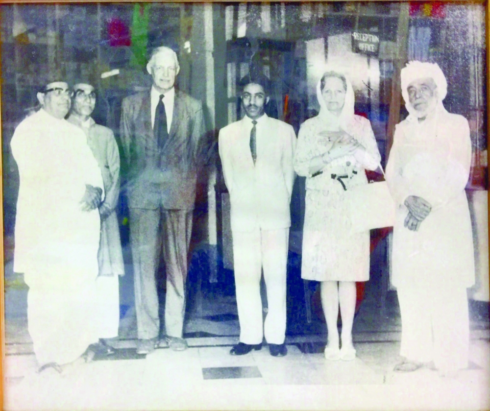 Ratanshi Gordhands with late His Majesty Sultan Qaboos bin Said