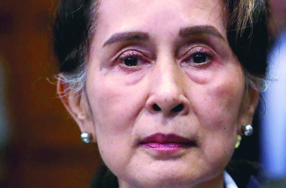 National League for Democracy chairperson Aung San Suu Kyi 