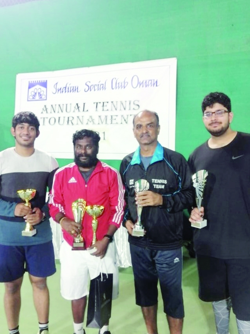 Mens open doubles finalists