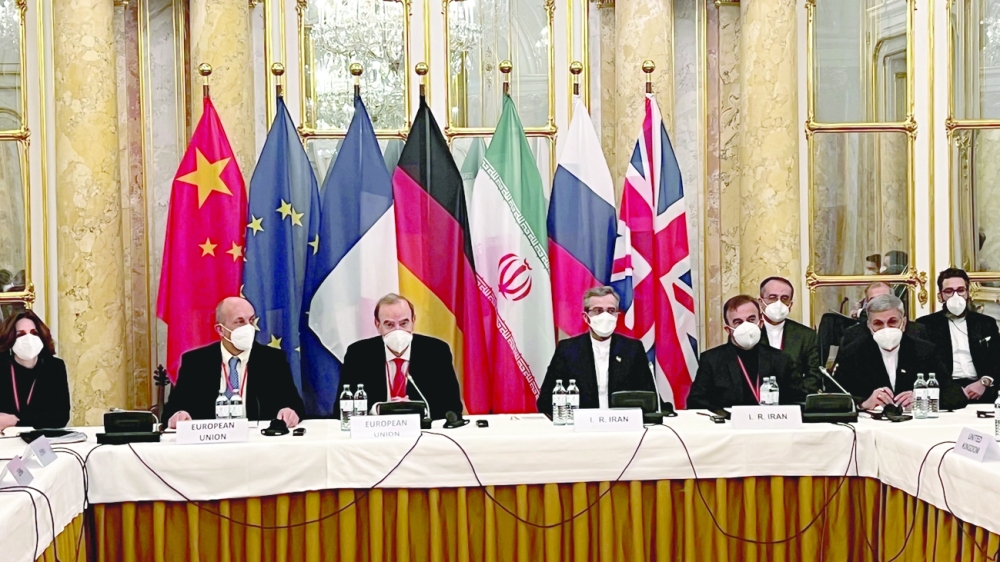 Deputy Secretary General of the European External Action Service Enrique Mora and Iran's chief nuclear negotiator Ali Bagheri Kani during a meeting of the JCPOA Joint Commission in Vienna. -- Reuters