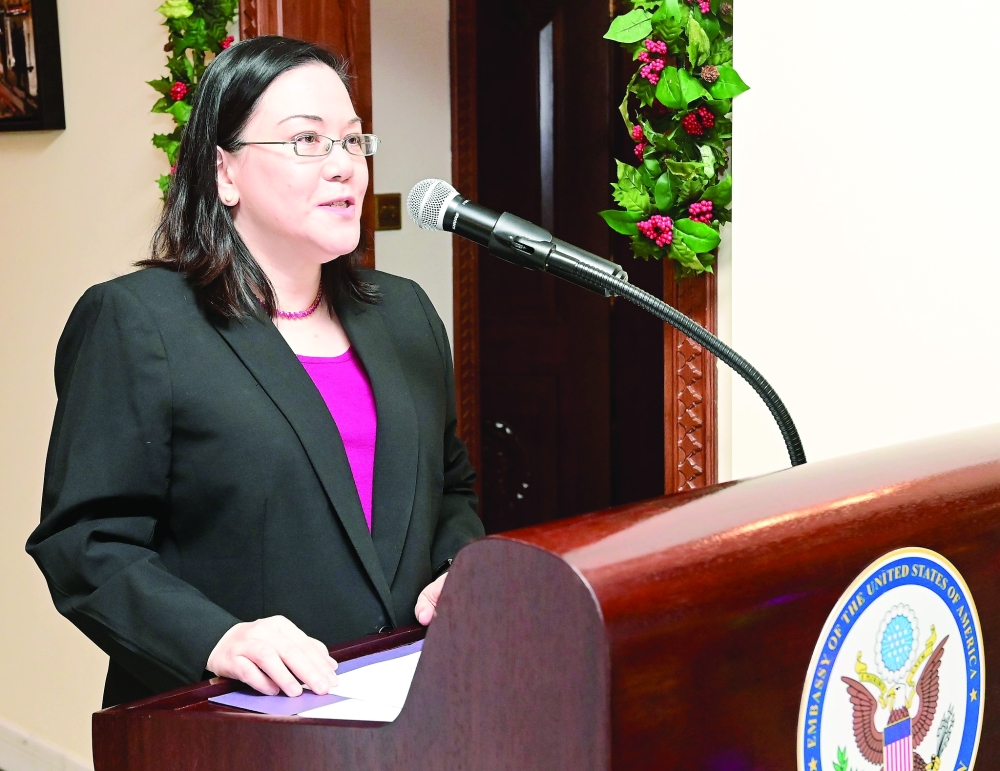 Leslie M Tsou, US ambassador to the Sultanate of Oman.