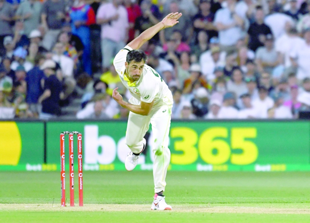 Australia's Mitchell Starc in action. -- Reuters
