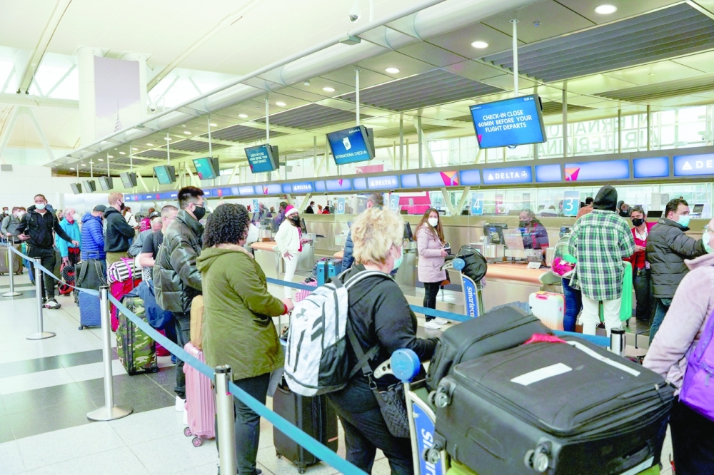 Flights canceled during the spread of the Omicron coronavirus variant on Christmas Eve in Queens, New York City. — Reuters