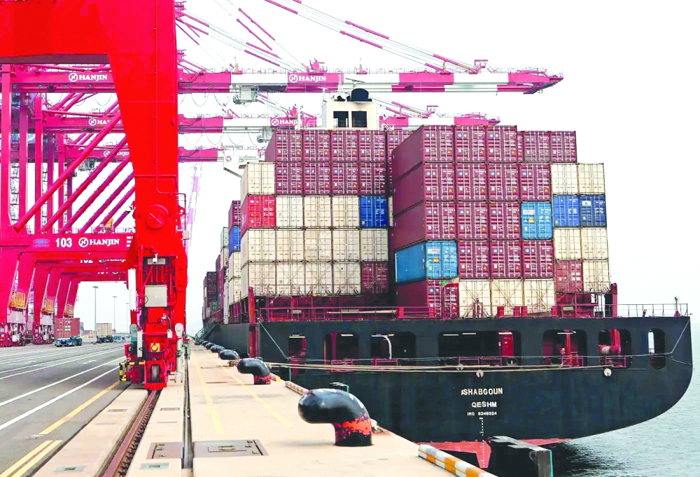 Hanjin Shipping container terminal is pictured at Incheon New Port in South Korea. — Reuters