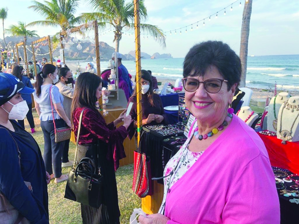 Elly Hollemans at the Al Bustan winter market