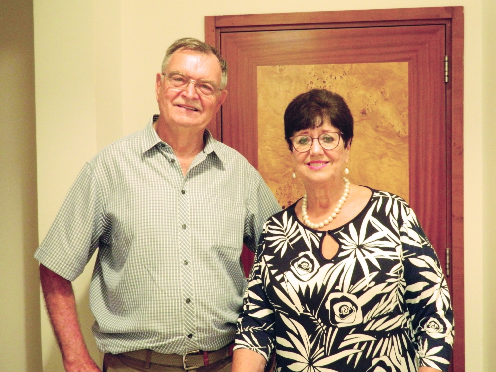 Richard Harrison with host Elly Hollemans