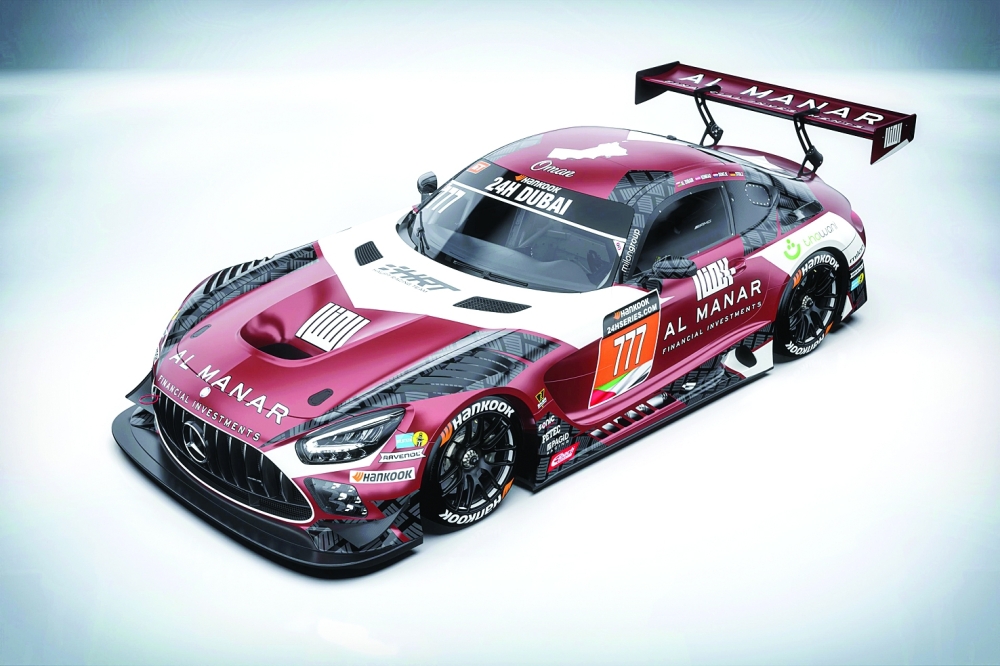 The HRT Team Mercedes for the Hankook Dubai 24H.