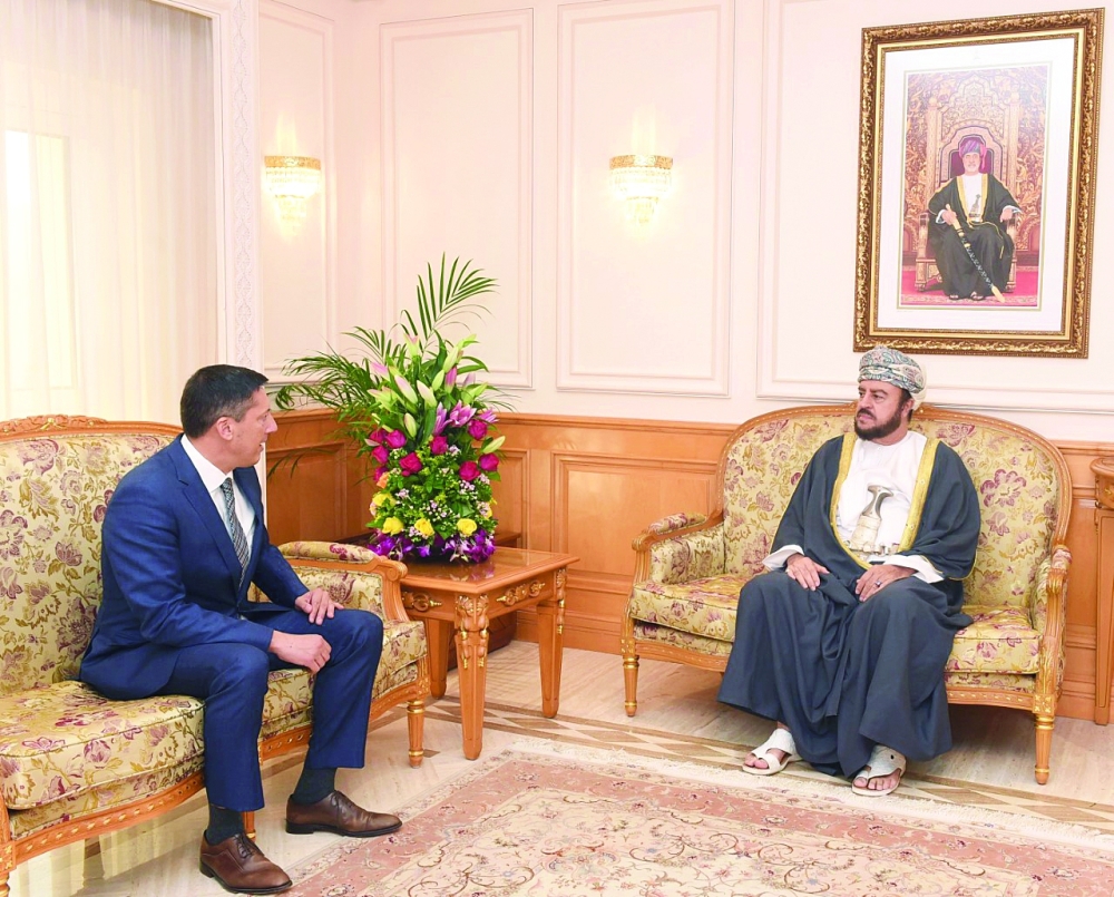 On Behalf of HM The Sultan, Sayyid Asa'ad Bids Farewell to Swiss Ambassador 2