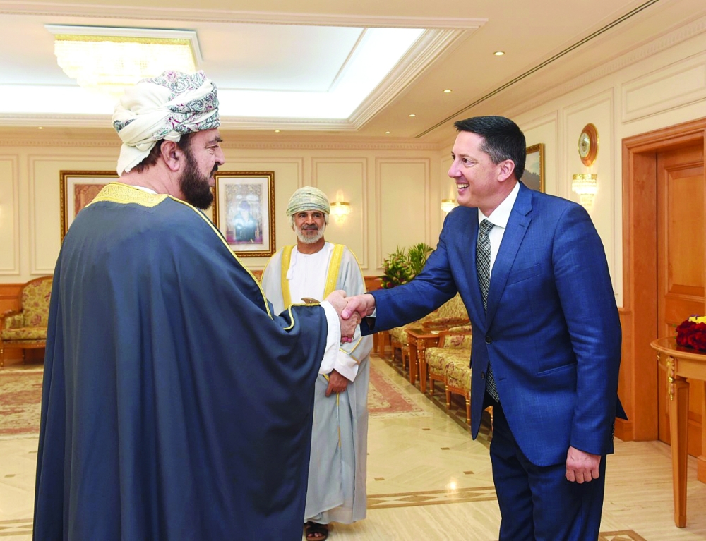 On Behalf of HM The Sultan, Sayyid Asa'ad Bids Farewell to Swiss Ambassador 1