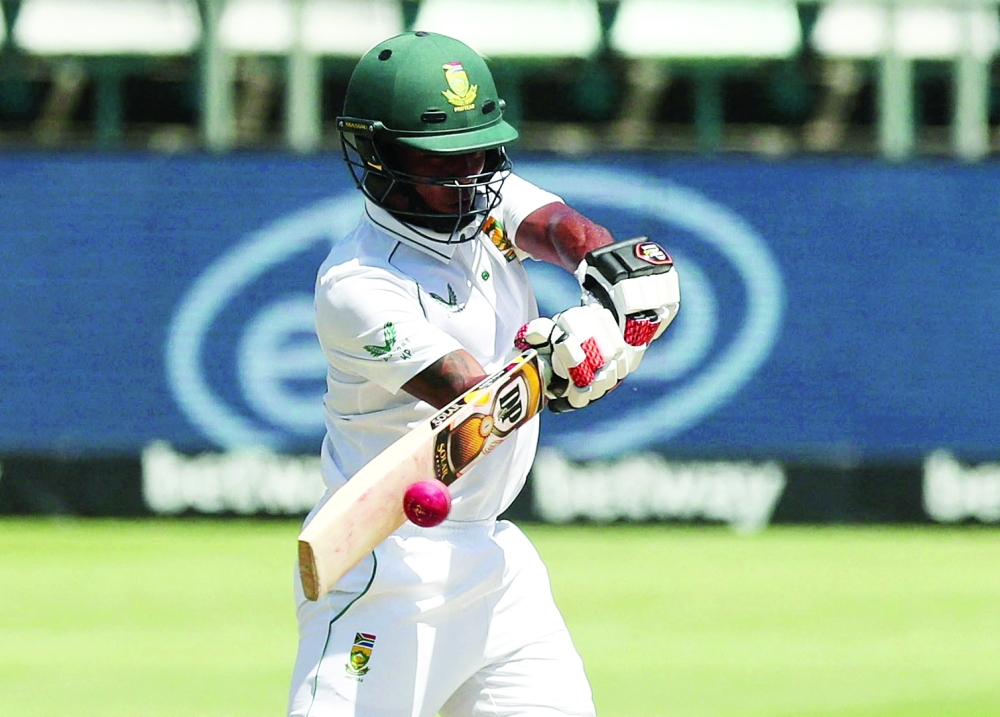 South Africa's Keegan Petersen in action. -- Reuters