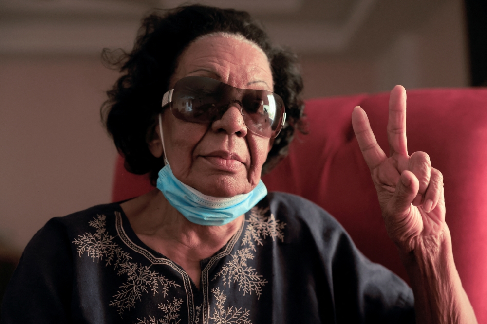Nemat Malik, one of the founders of No to Women's oppression, in Khartoum. - Reuters
