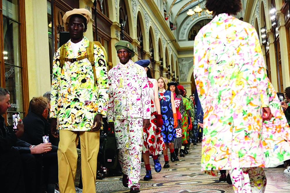 Kenzo collection show during Men's Fashion Week in Paris