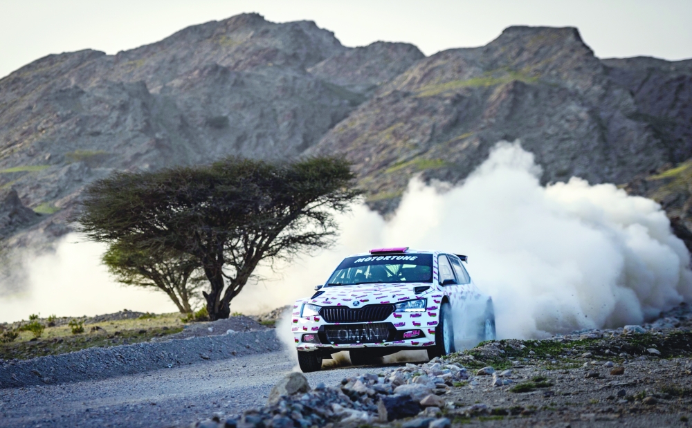 Hamed Al-Wahaibi in testing action.