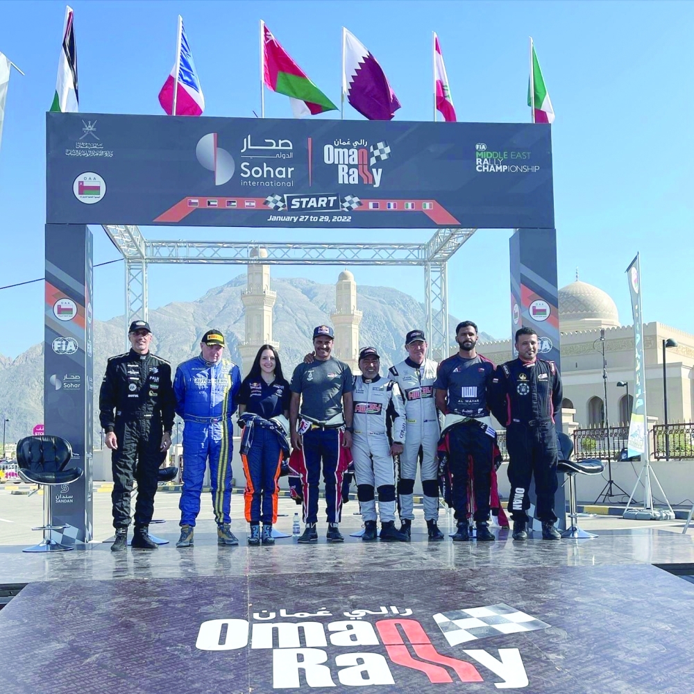 Oman Rally pre-event photocall