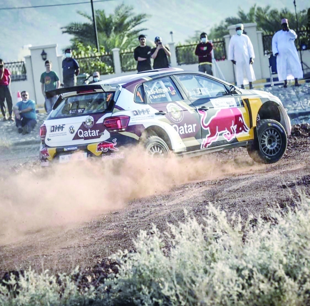 Nasser Saleh Al-Attiyah in Oman action