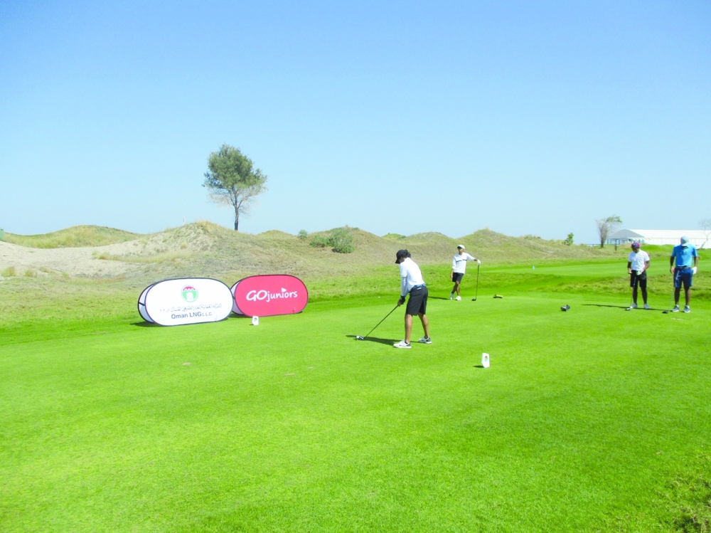 Ayman Al Busaidi first hole Al Mouj