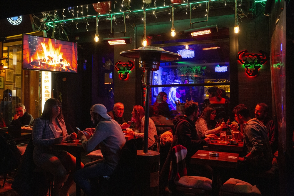 A bar along Istiklal avenue in Istanbul