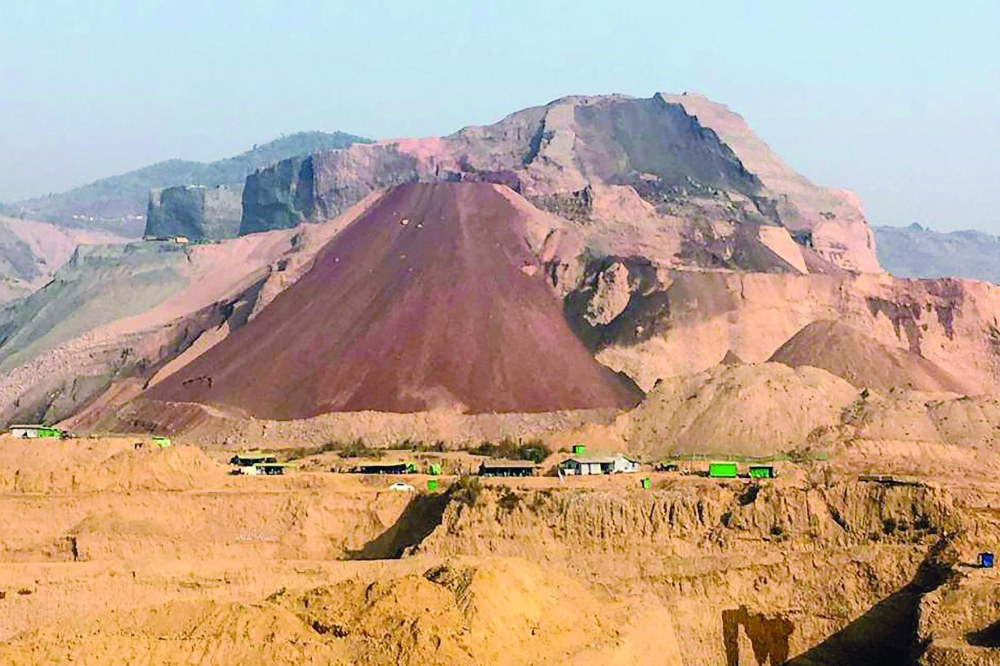The aftermath of a landslide at a jade mine near Hpakant, Kachin state. - AFP
