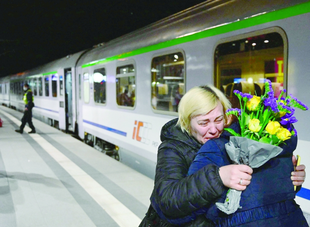 Just over a week after Russia launched an attack on Ukraine, the trickle of war refugees arriving in Germany has swelled into a steady stream. -- Reuters