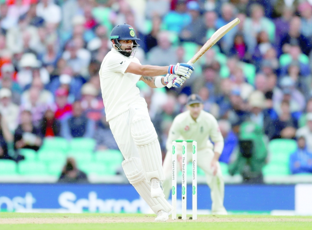 FILE PHOTO: England v India - Fifth Test
FILE PHOTO: Cricket - England v India - Fifth Test - Kia Oval, London, Britain - September 8, 2018   India's Virat Kohli in action   Action Images via Reuters/Paul Childs/File Photo
FILE PHOTO: England v India - Fifth Test