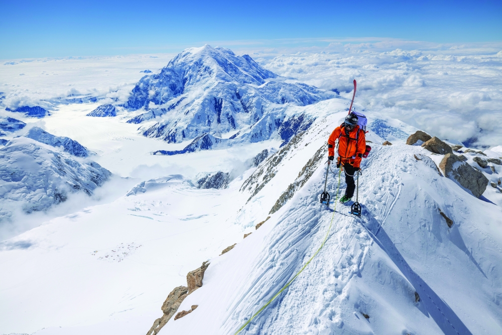 A photo provided by Ted Hesser shows Vasu Sojitra on Alaskas Denali, the highest peak in North America. (Ted Hesser via The New York Times)
