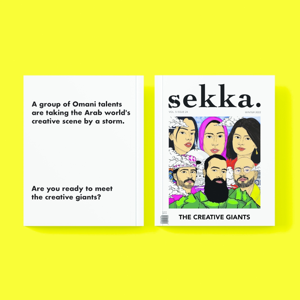 The front and back cover of Sekka's Issue, The Creative Giants. Image courtesy of Sekka_