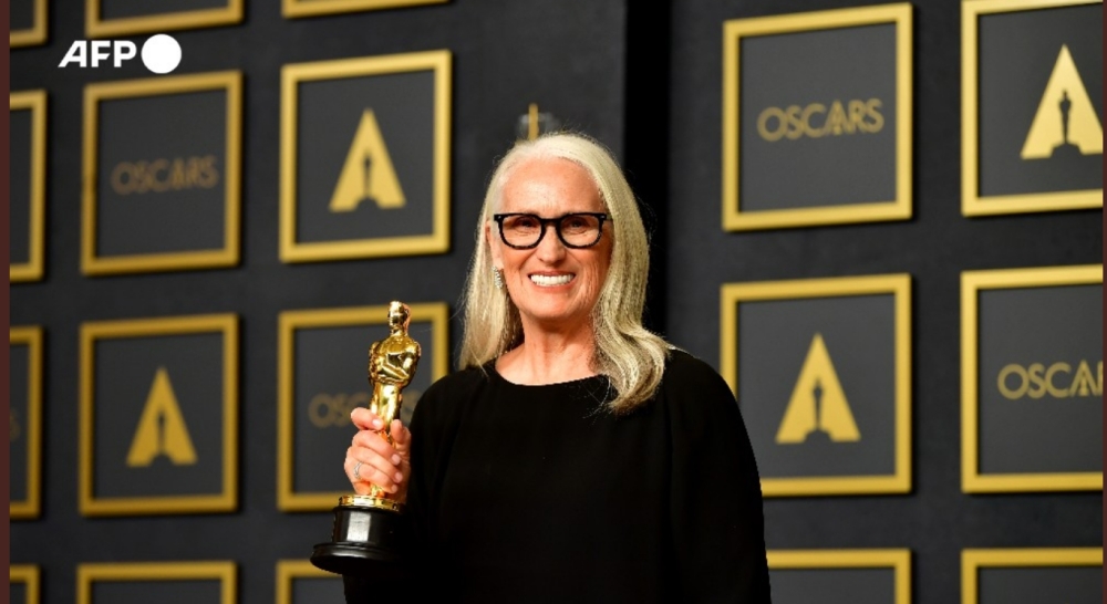 Jane Campion wins best director Oscar for "The Power of the Dog"