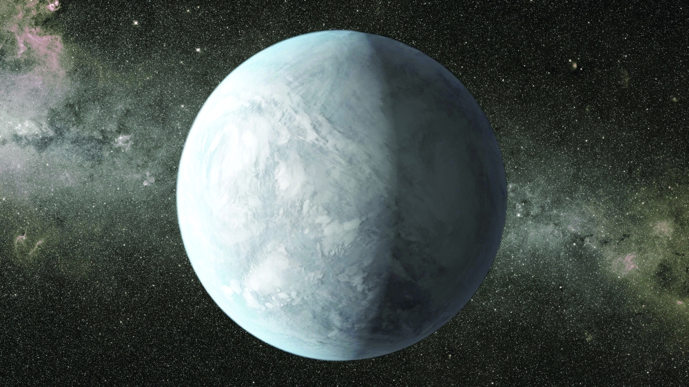 FILE PHOTO: Nasa handout of an artist's depiction of Kepler-62e