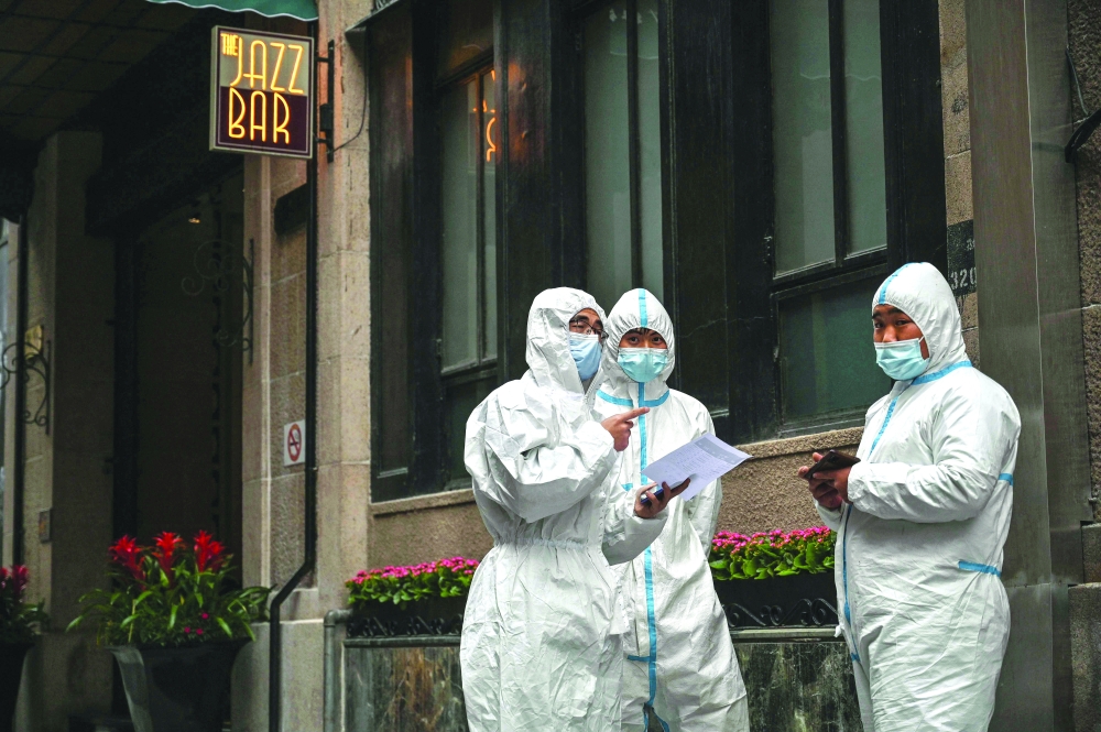 Shanghai reported more than 5,600 positive cases on Thursday, most of them asymptomatic. -- AFP
