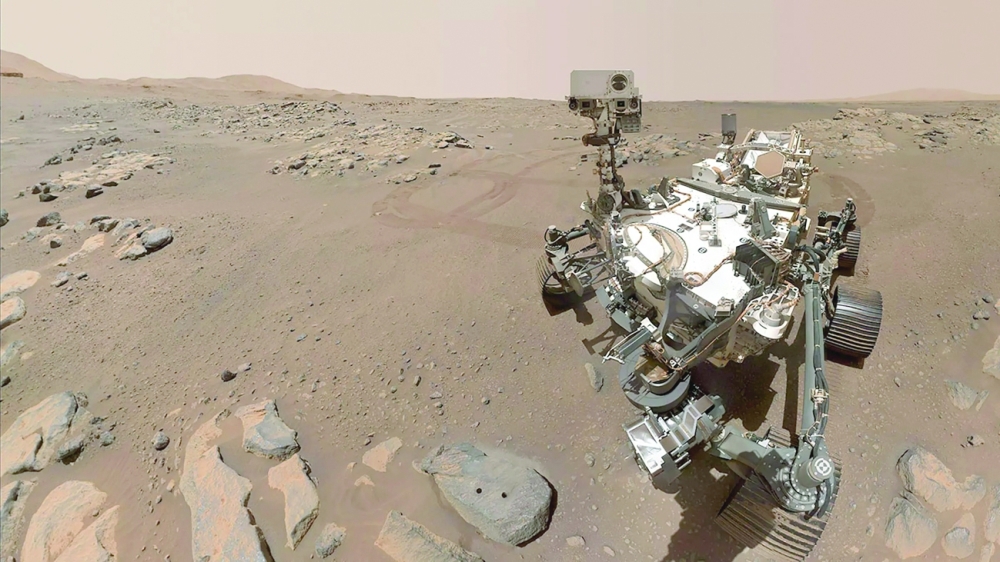 Nasa's Perseverance rover has recorded the first sounds on Mars' surface. -- AFP