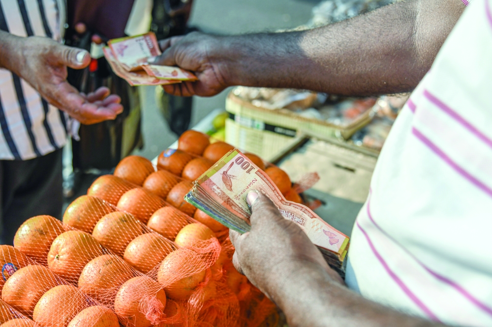 Oranges for sale at the Pettah market in Colombo. 