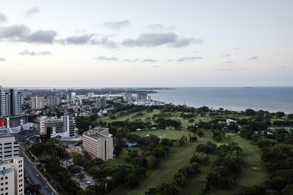 An overview of Dar es Salaam, Tanzania, on April 7, 2022. (Malin Fezehai/The New York Times)
