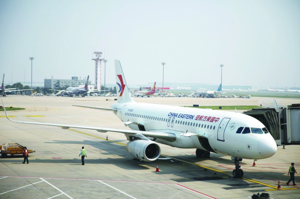 A China Eastern Airlines aircraft is seen at the Beijing Capital International Airport . — Reuters