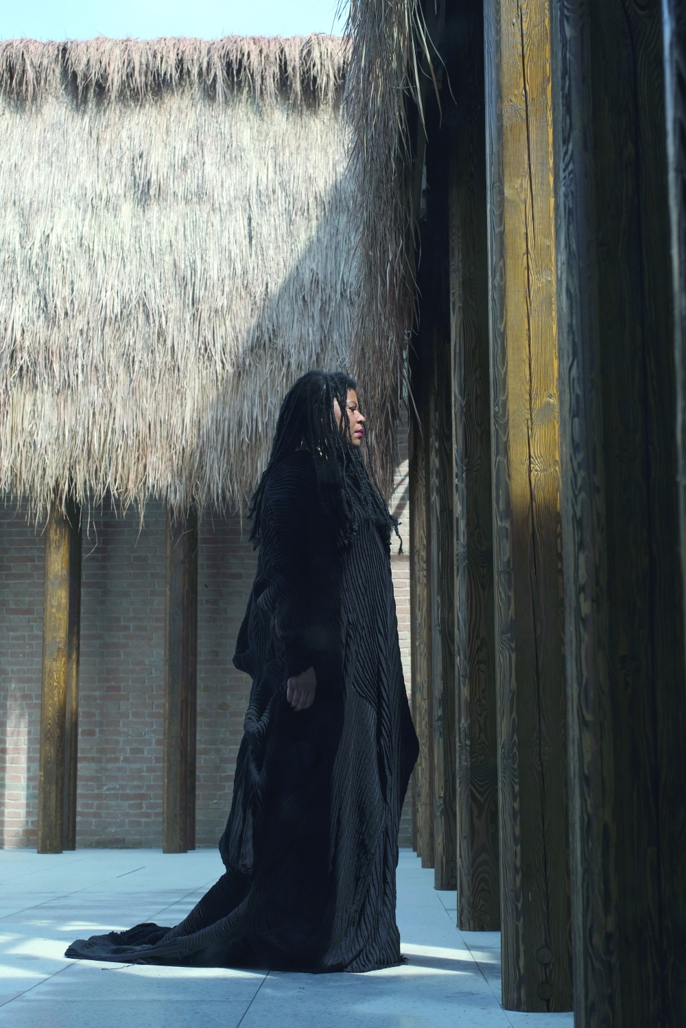 Simone Leigh at the U.S. Pavilion at the 59th International Venice Biennale, April 6, 2022.  (Sarah van Rij/The New York Times) 