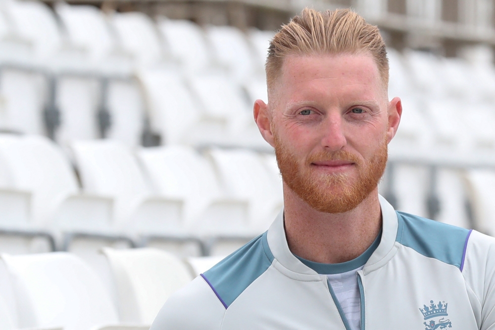 England Men's Test Captain Ben Stokes poses for pictures at the Riverside cricket stadium, in Chest-le-Street, on May 3, 2022. Ben Stokes, 30, was named on April 28, 2022 as the successor to Joe Root, a close friend, in Key's first major announcement since becoming managing director of the England men's team.
 (Photo by SCOTT HEPPELL / AFP)

